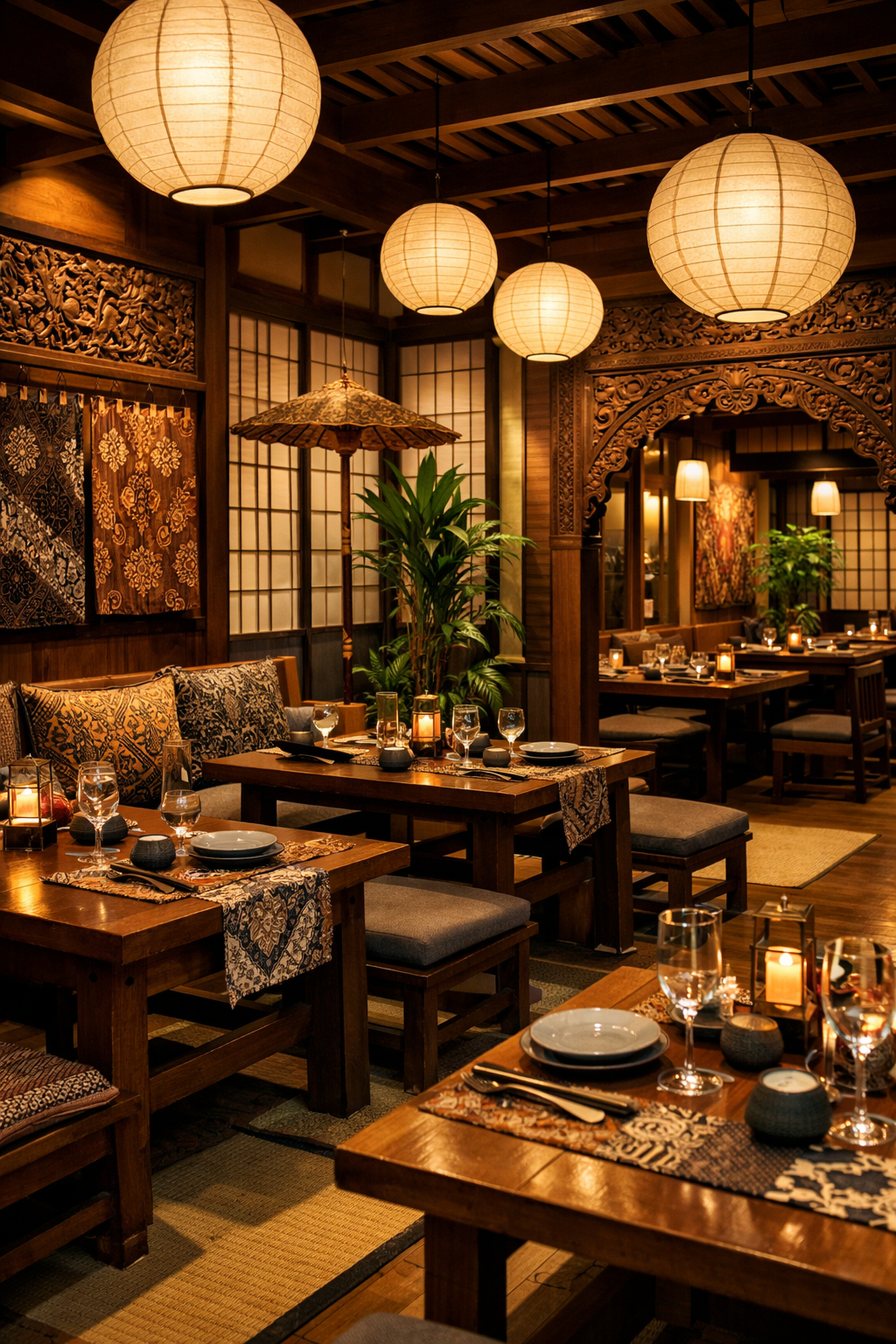 Interior Restoran Karemera